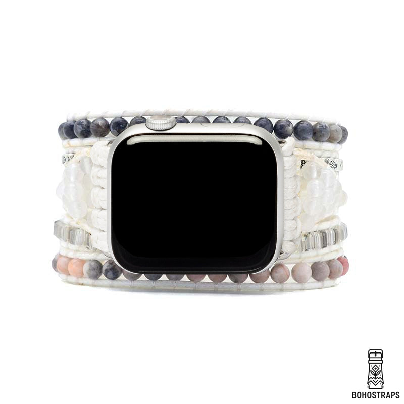 White Labradorite Apple Watch Strap