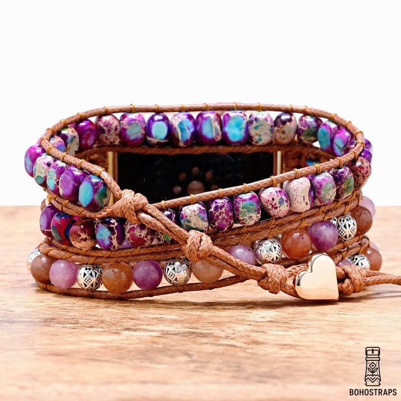 Graceful Purple Jasper Apple Watch Strap