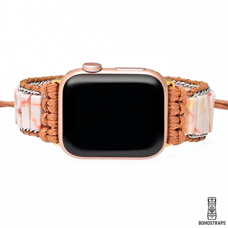 Delicate Imperial Jasper Apple Watch Strap