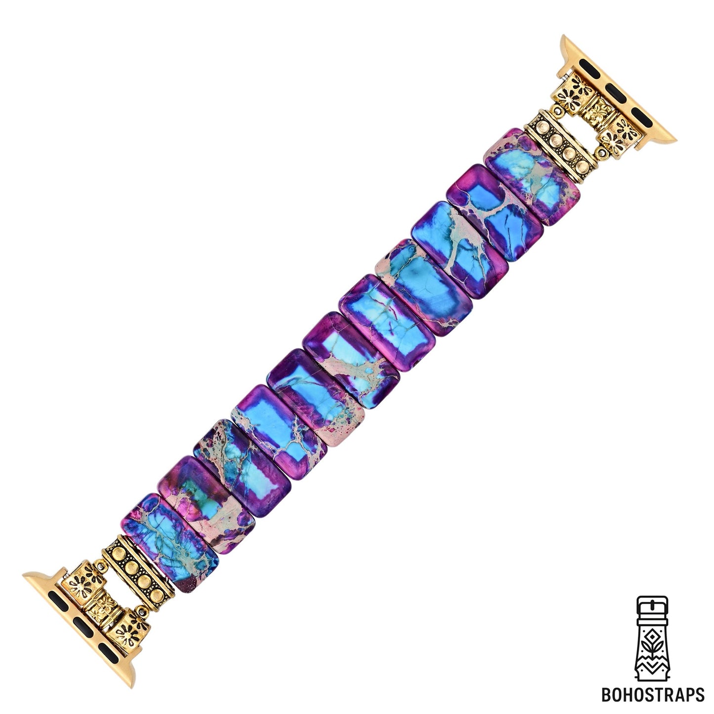 Majestic Tibetan Jasper Stretch Apple Watch Strap