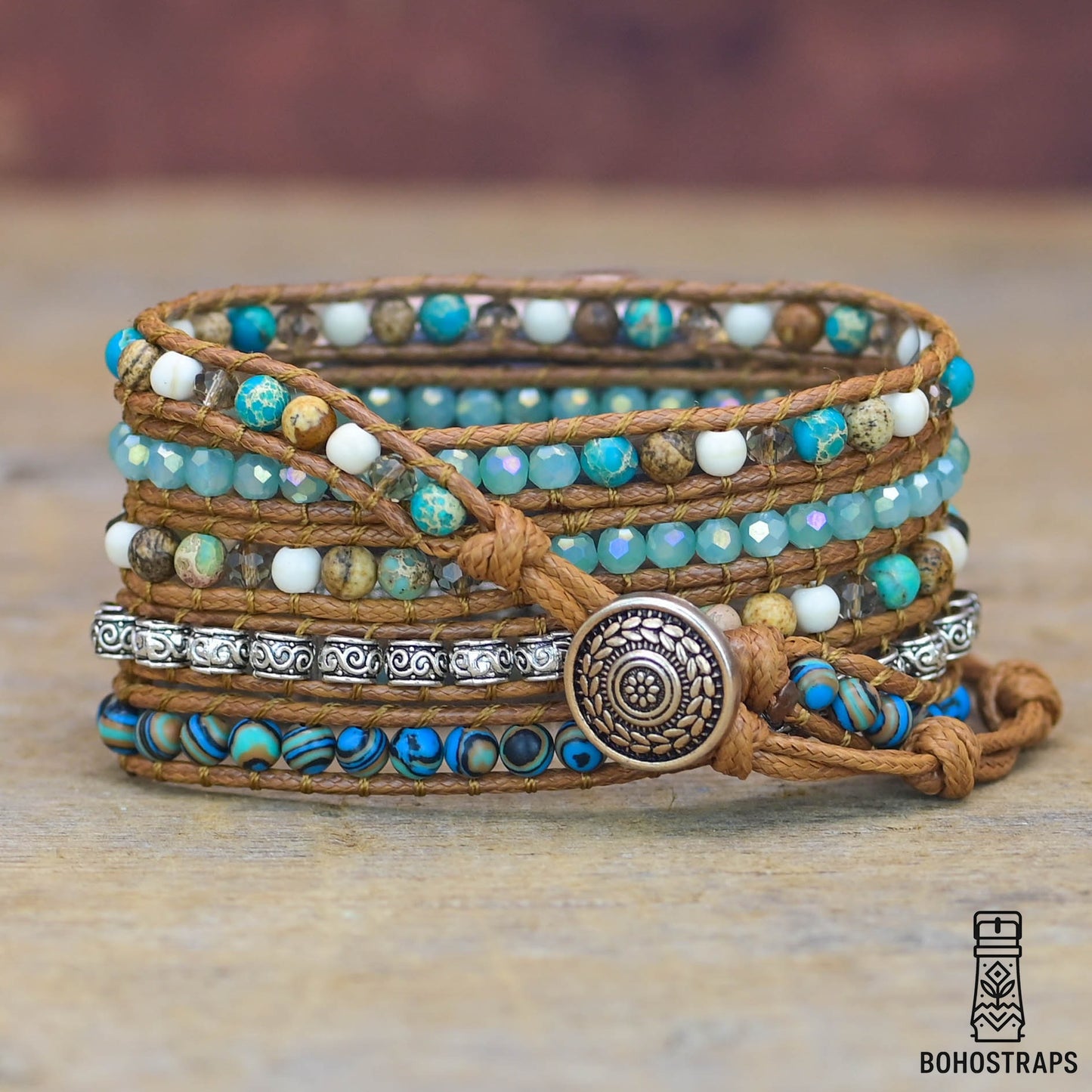 Twisted Ocean Jasper Apple Watch Strap