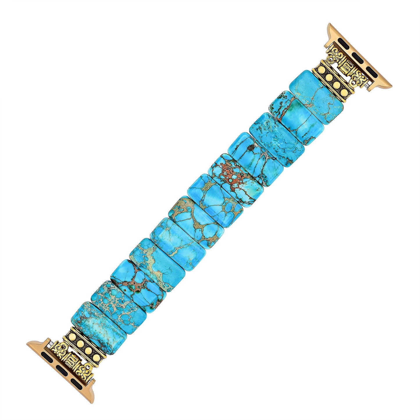Tibetan Tranquility – Turquoise & Jasper Strap