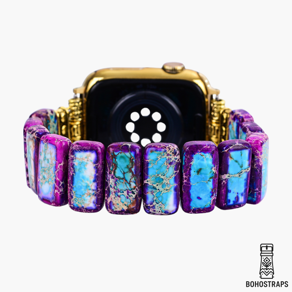 Majestic Tibetan Jasper Stretch Apple Watch Strap