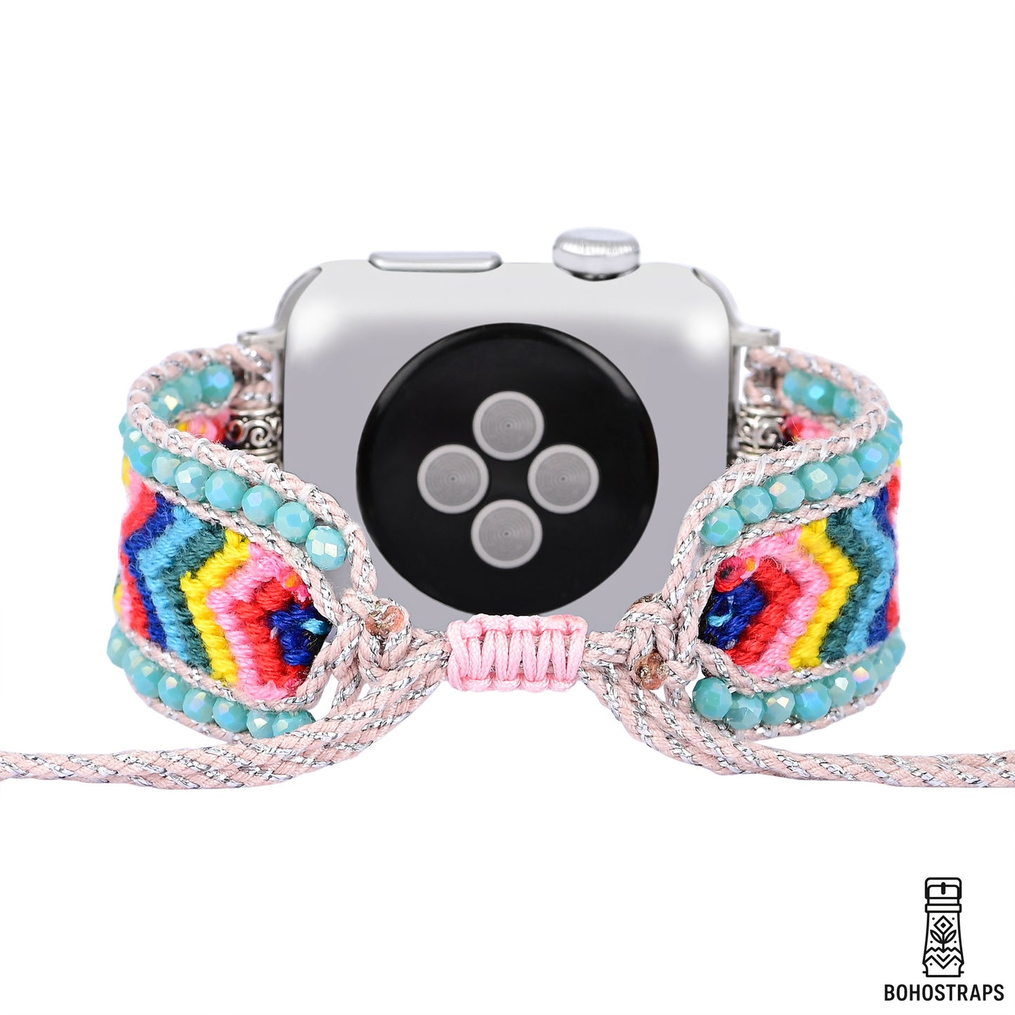 Rainbow Spirit Boho Weave Watch Strap