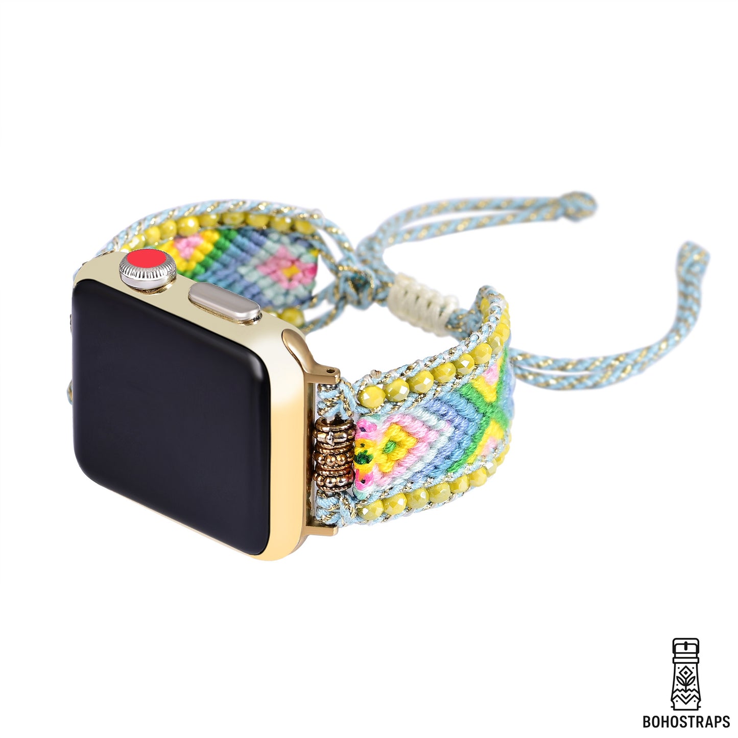 Pastel Meadow Boho Weave Watch Strap