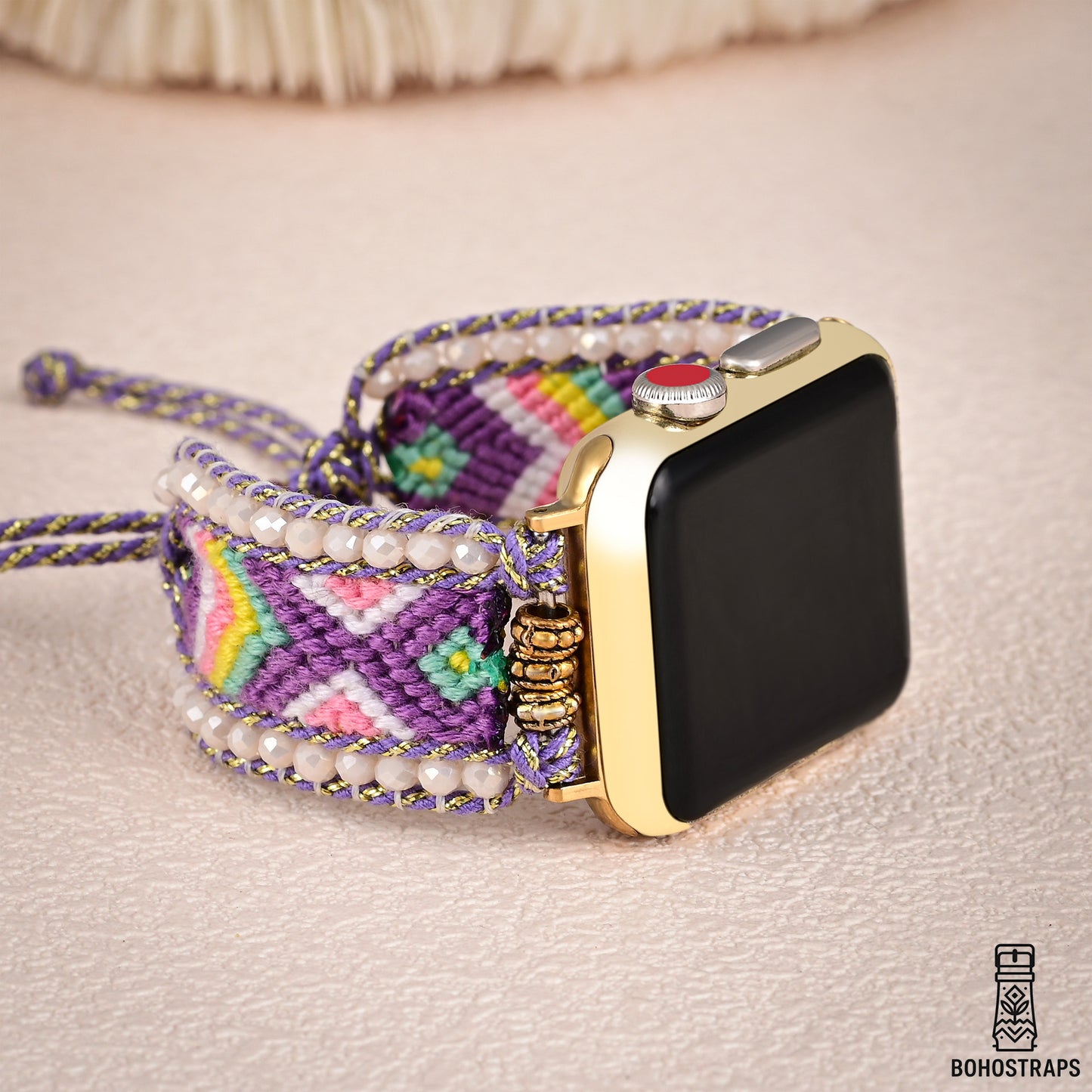 Lavender Dream Boho Weave Watch Strap