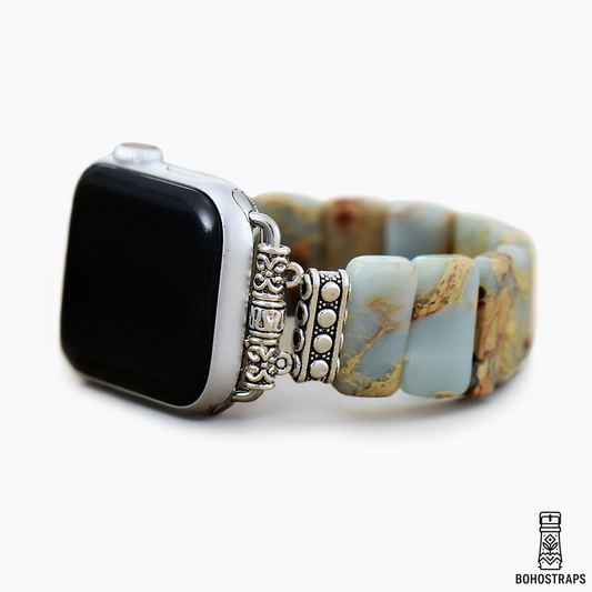 Earth Tibetan Jasper Stretch Apple Watch Strap