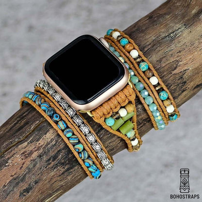 Twisted Ocean Jasper Apple Watch Strap