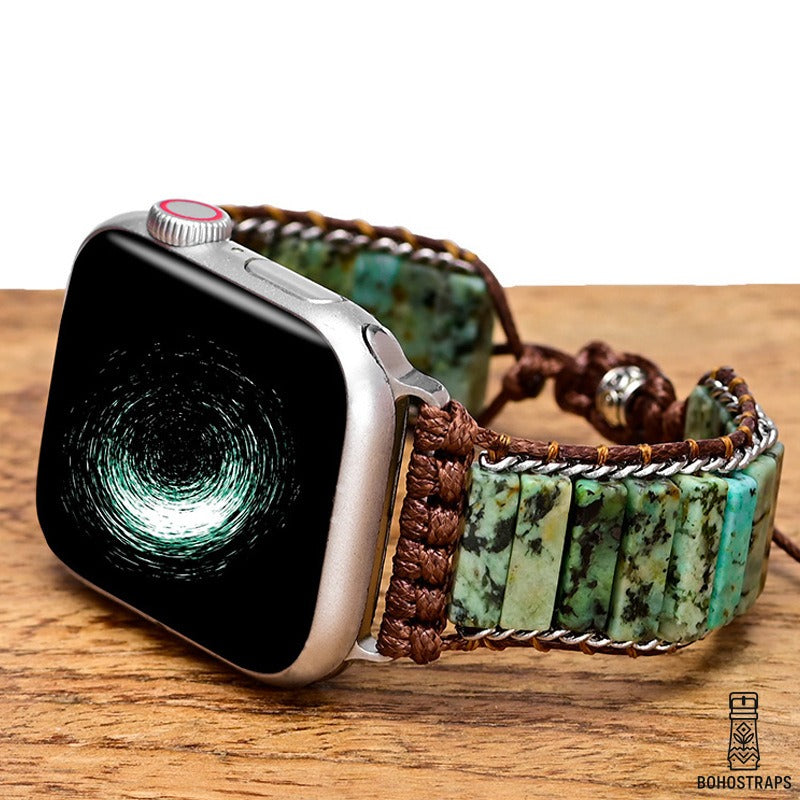 Pathfinder Apple Watch Strap – African Turquoise (Jasper)