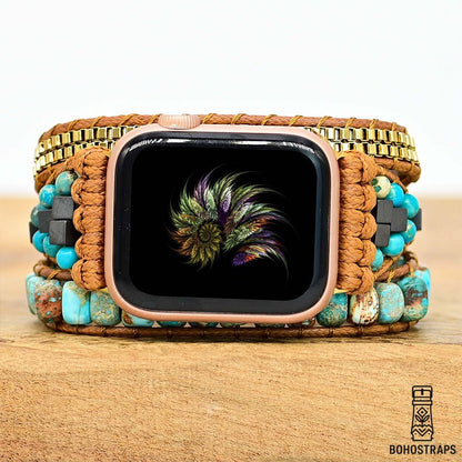 Turquoise Calming Energy Apple Watch Strap