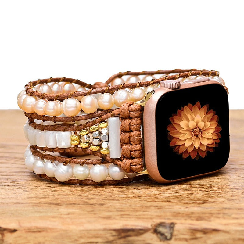 Graceful Freshwater Pearl Apple Watch Strap