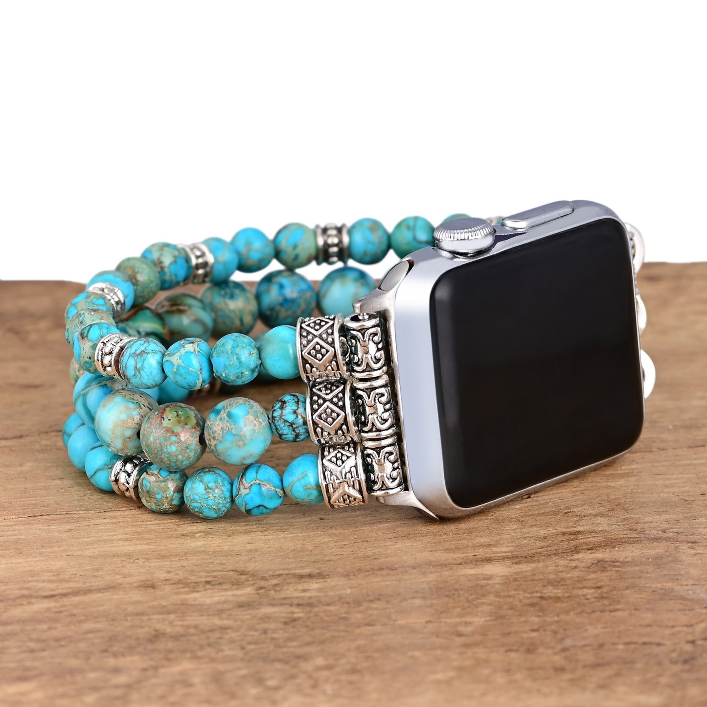 Turquoise Stretch Apple Watch Strap