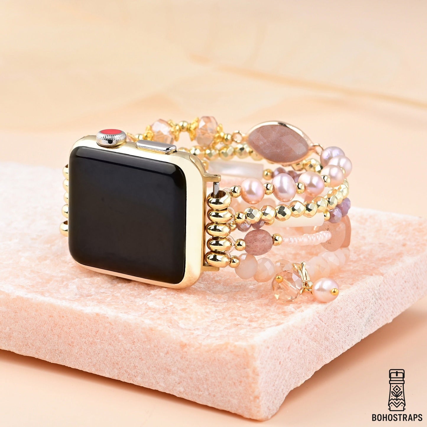 Blush Rhodochrosite Apple Watch Strap
