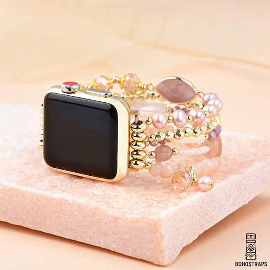 Blush Rhodochrosite Apple Watch Strap