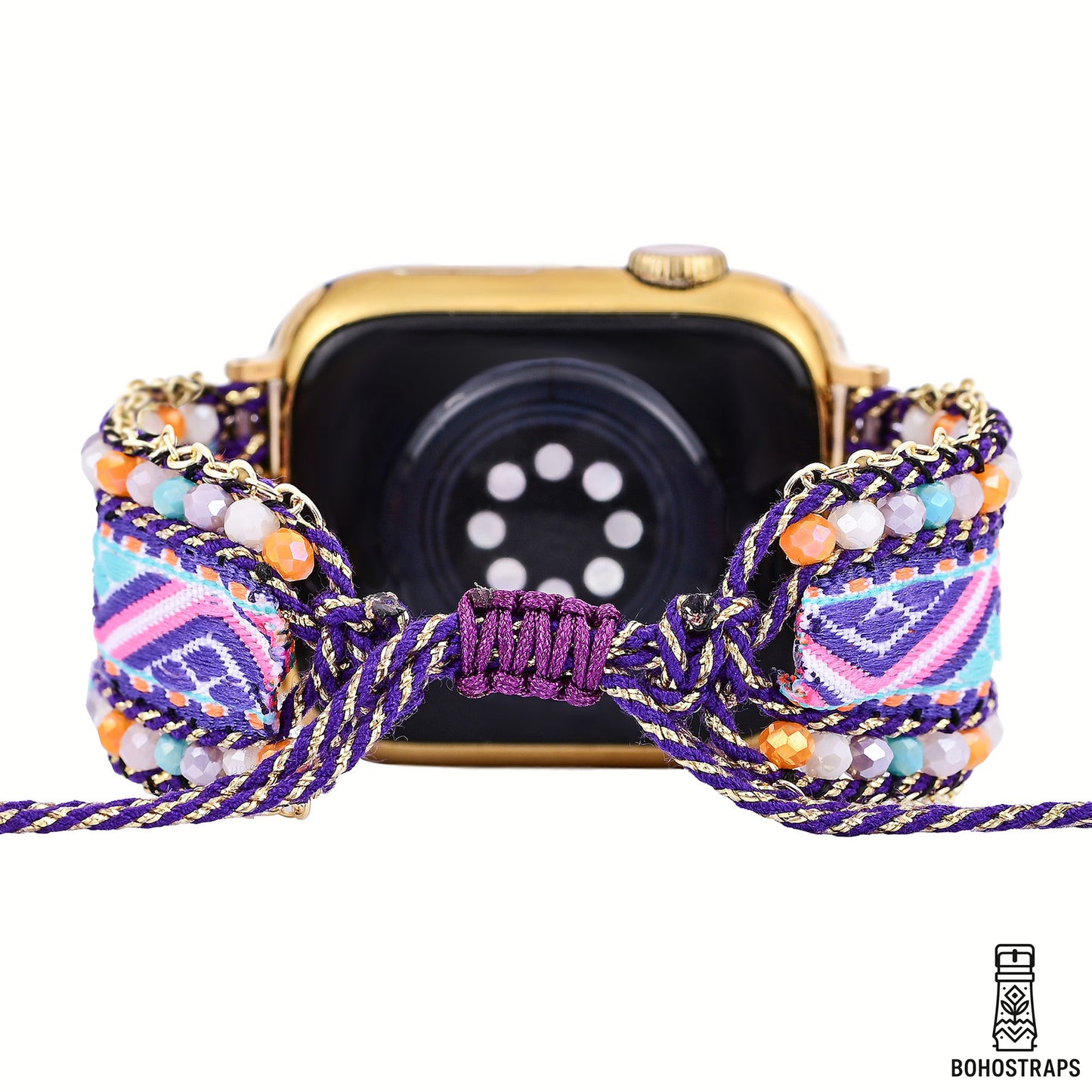 Twilight Purple Boho Weave Watch Strap