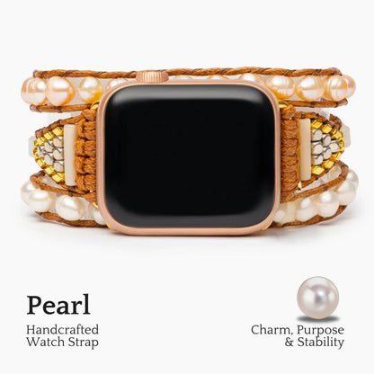 Graceful Freshwater Pearl Apple Watch Strap