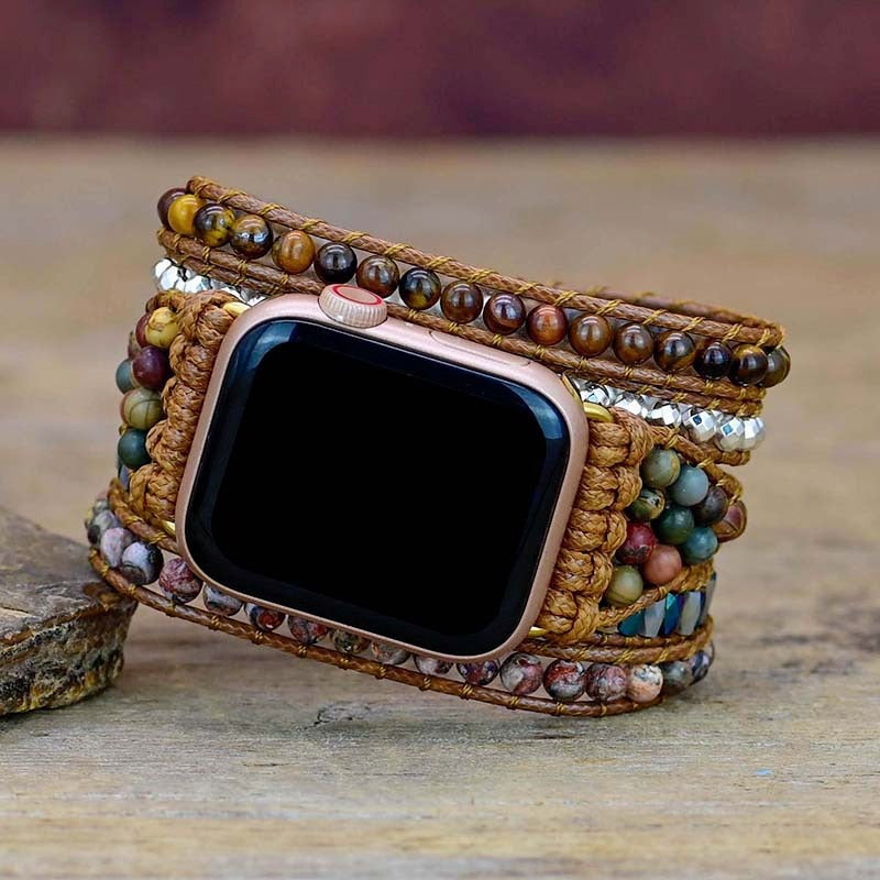 Tiger's Eye Royal Apple Watch Strap
