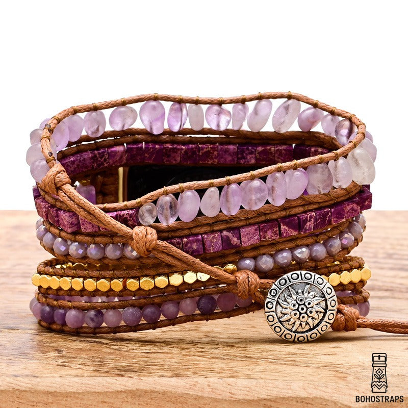 Amethyst & Purple Jade Radiance Apple Watch Strap