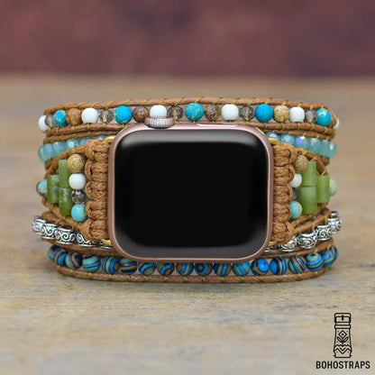 Twisted Ocean Jasper Apple Watch Strap