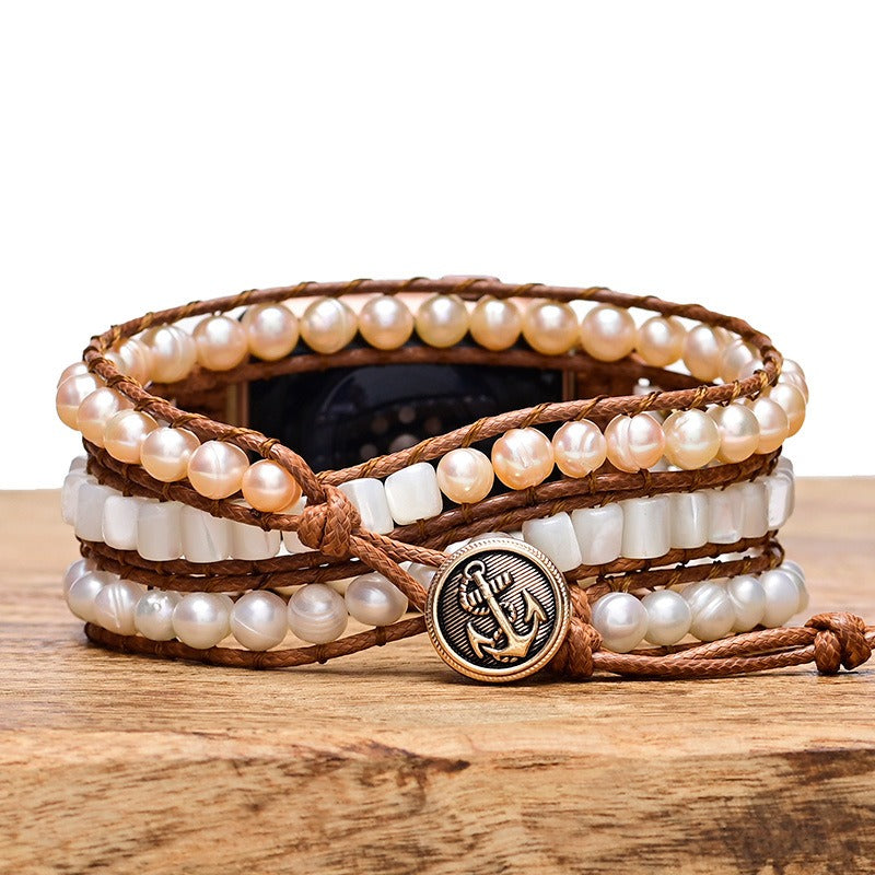Graceful Freshwater Pearl Apple Watch Strap