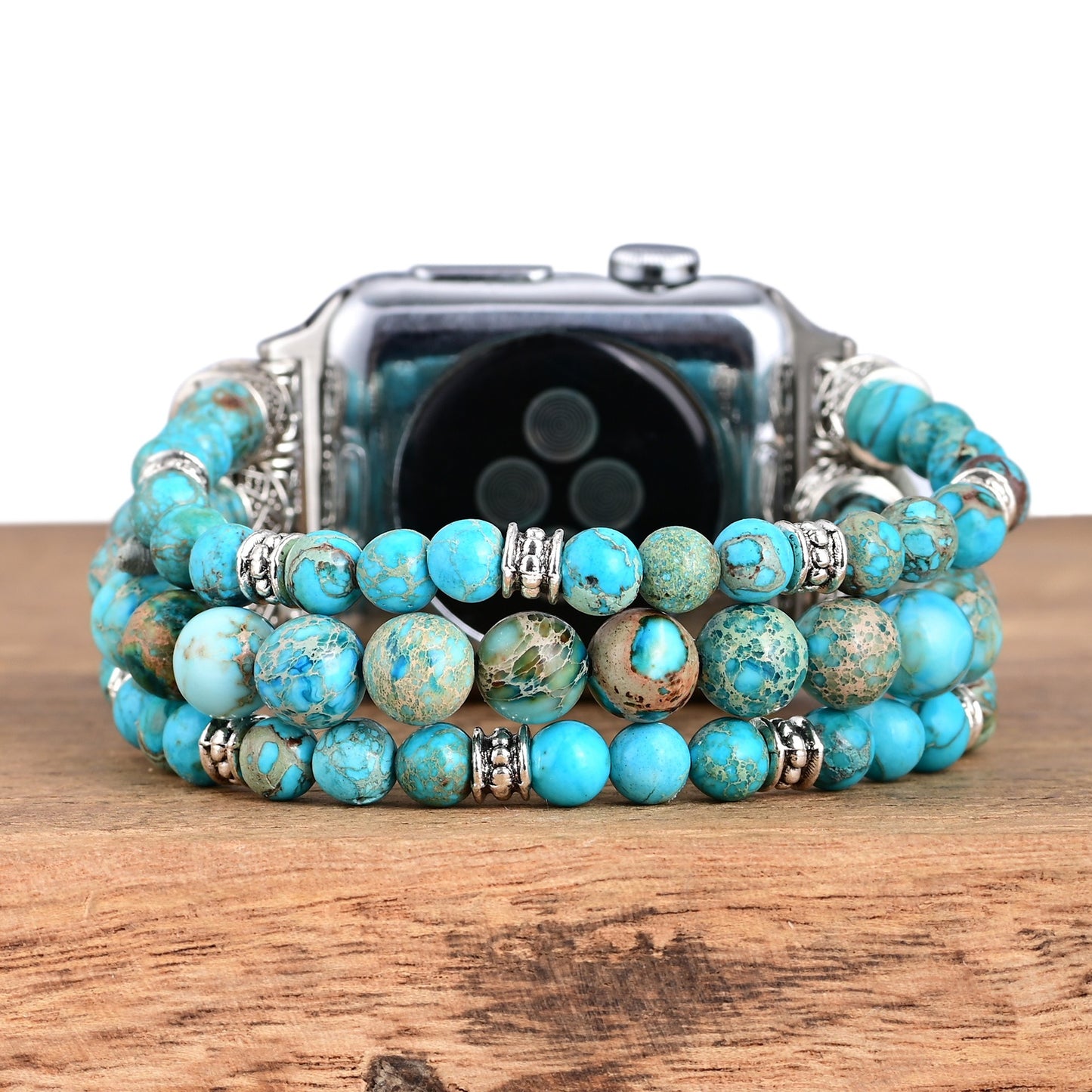 Turquoise Stretch Apple Watch Strap