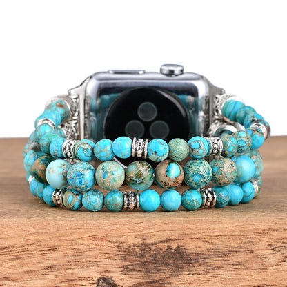 Turquoise Stretch Apple Watch Strap