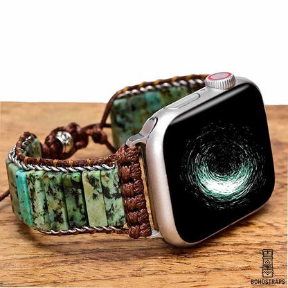 Pathfinder Apple Watch Strap – African Turquoise (Jasper)
