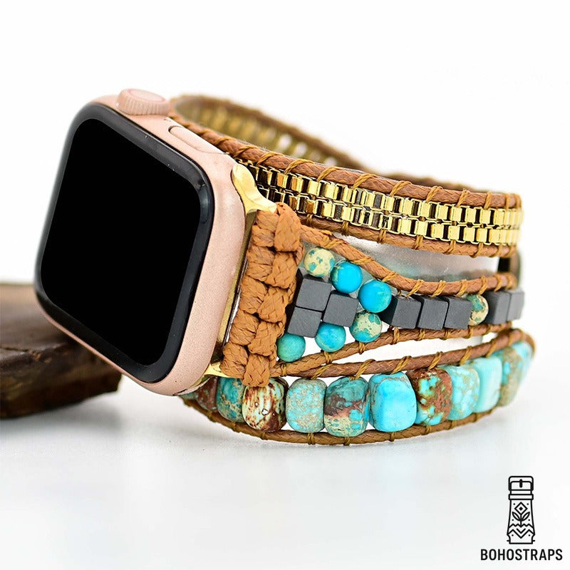 Turquoise Calming Energy Apple Watch Strap