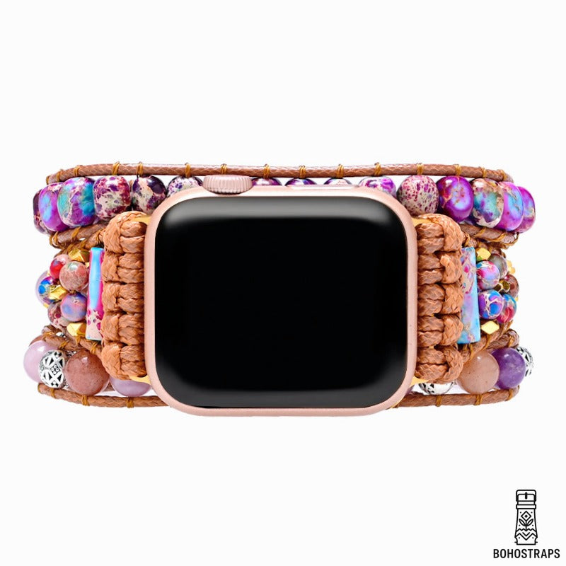 Graceful Purple Jasper Apple Watch Strap