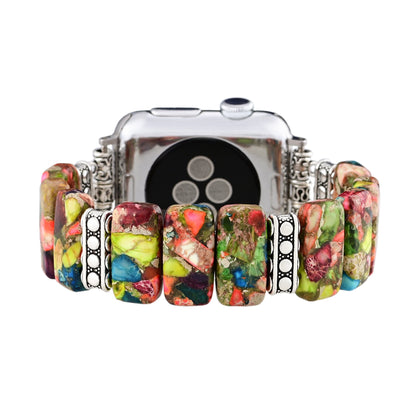 Chic Flower Mottled Stretch Apple Watch Strap