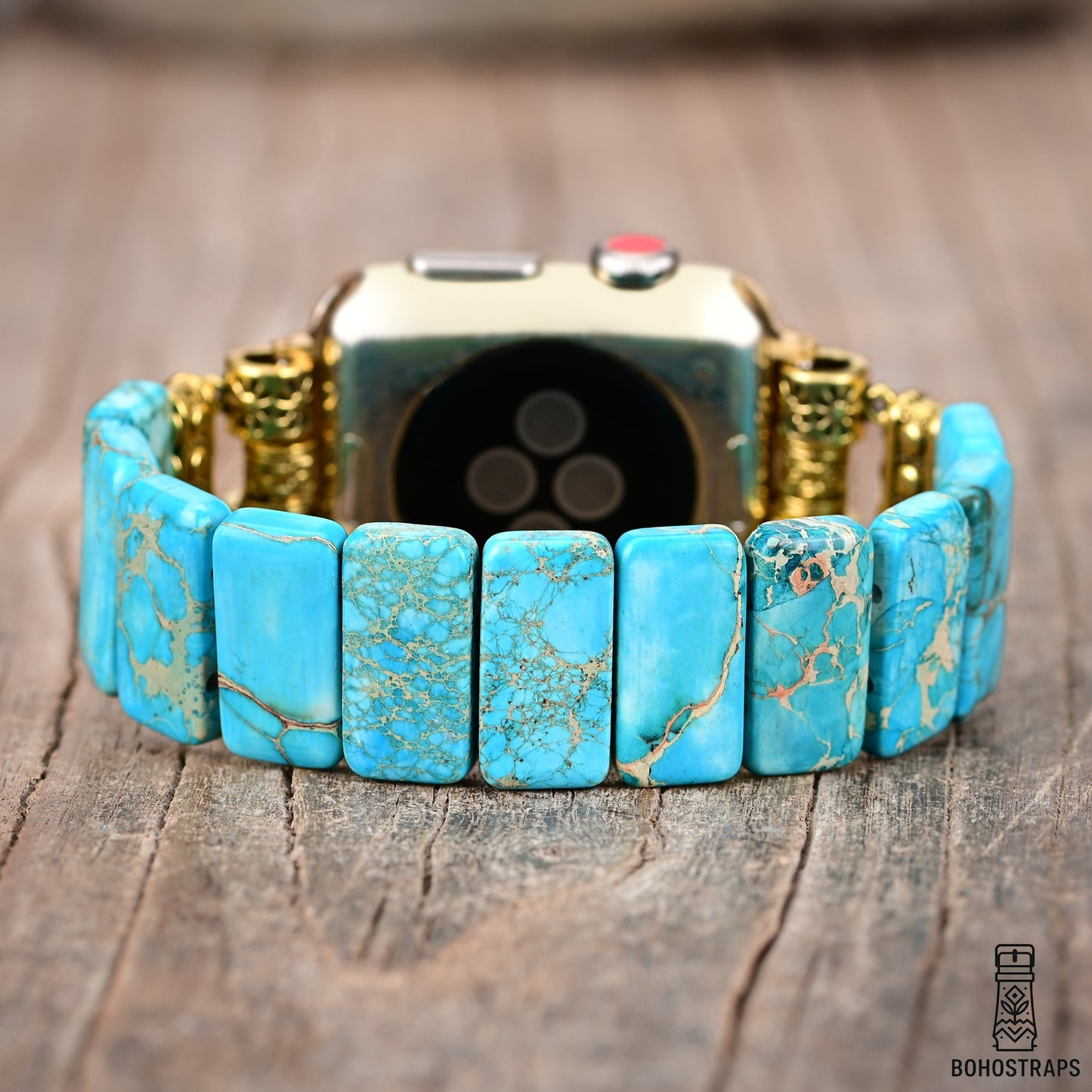 Tibetan Tranquility – Turquoise & Jasper Strap