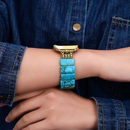 Tibetan Tranquility – Turquoise & Jasper Strap