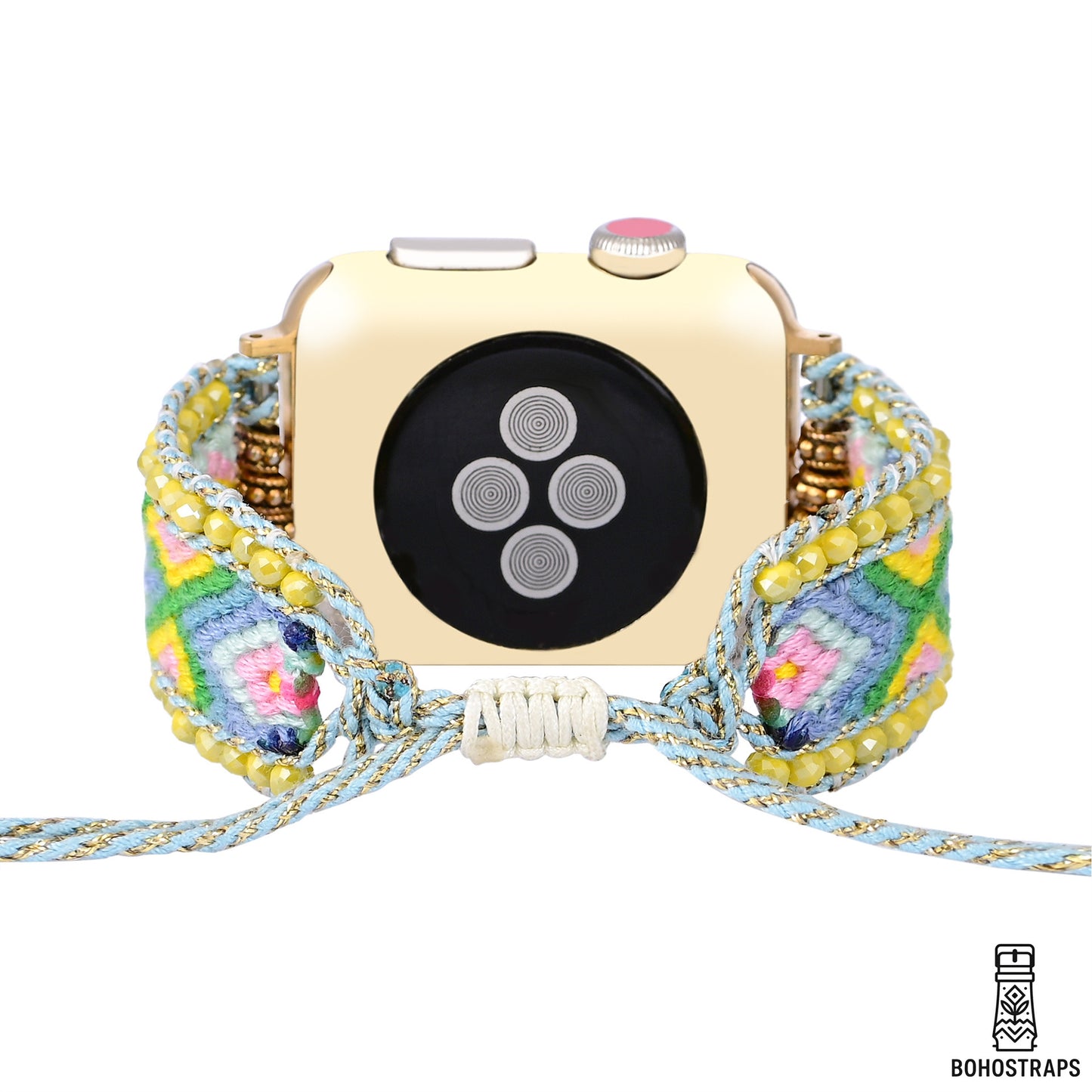 Pastel Meadow Boho Weave Watch Strap