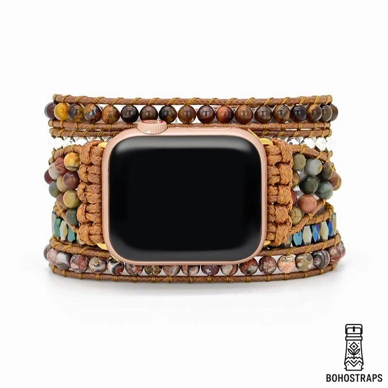Tiger's Eye Royal Apple Watch Strap