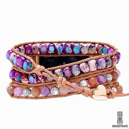 Graceful Purple Jasper Apple Watch Strap