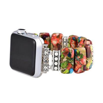Chic Flower Mottled Stretch Apple Watch Strap
