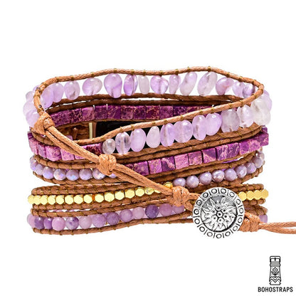 Amethyst & Purple Jade Radiance Apple Watch Strap