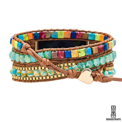 Radiant Earth Apple Watch Strap – Turquoise & Jasper