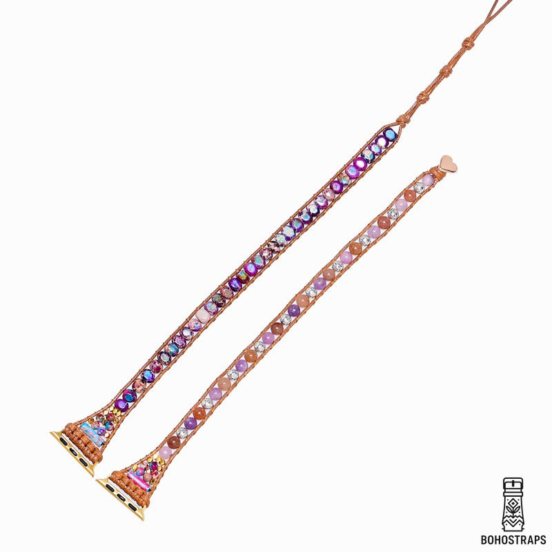 Graceful Purple Jasper Apple Watch Strap