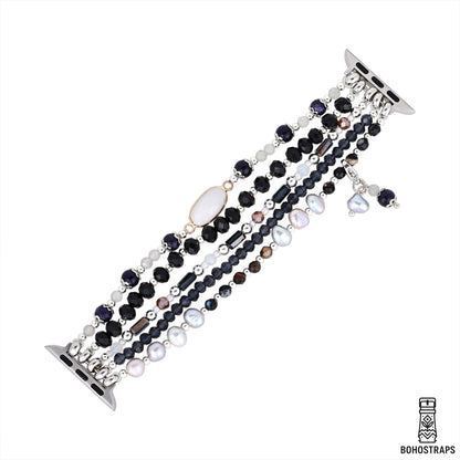 Midnight Balance Natural Stone Apple Watch Strap