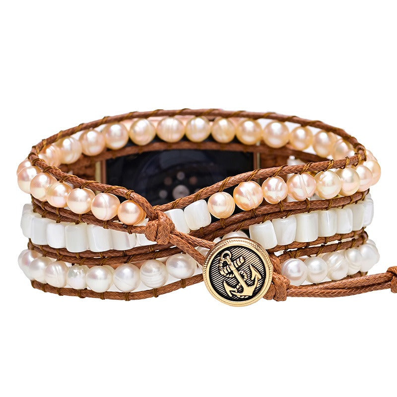 Graceful Freshwater Pearl Apple Watch Strap