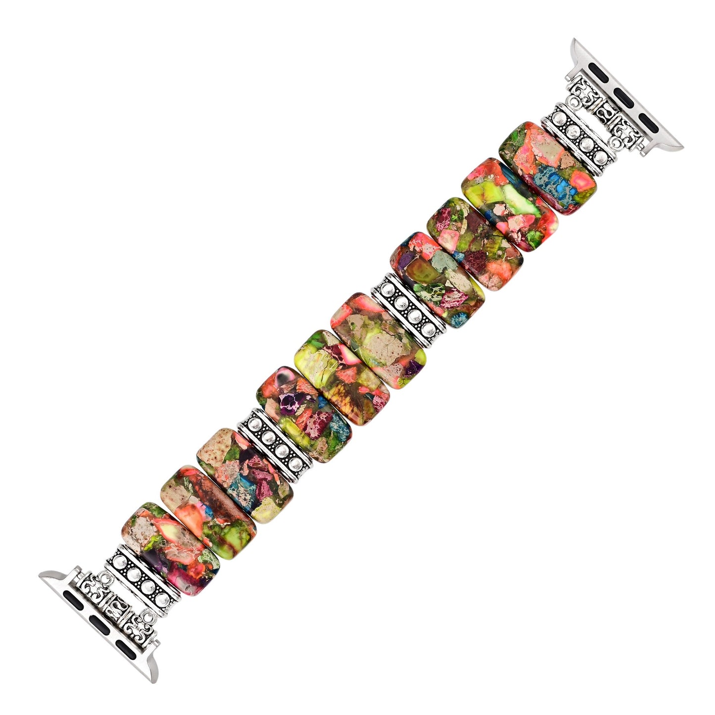 Chic Flower Mottled Stretch Apple Watch Strap