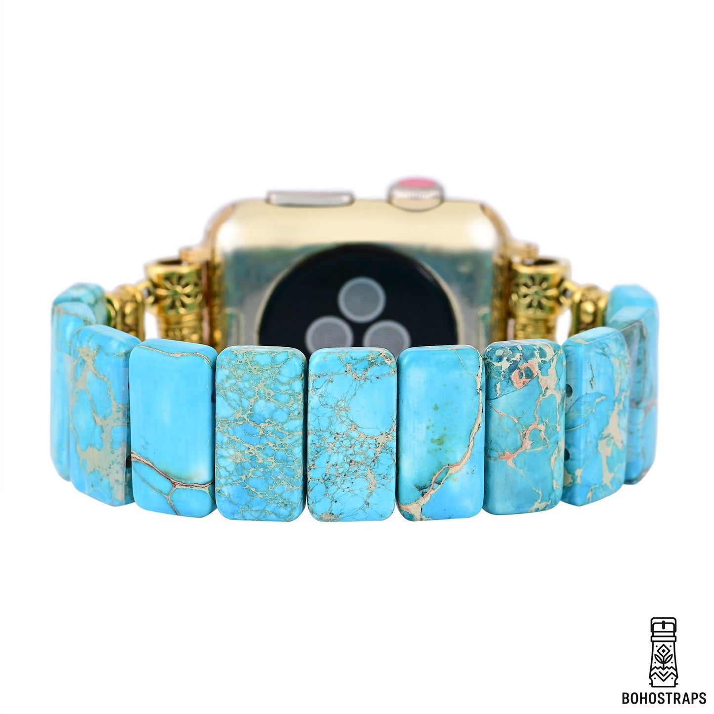 Tibetan Tranquility – Turquoise & Jasper Strap