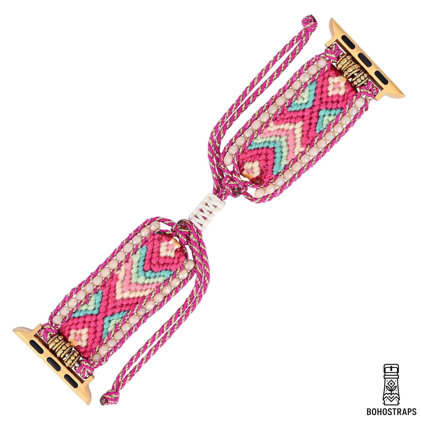 Sunset Bloom Woven Apple Watch Strap