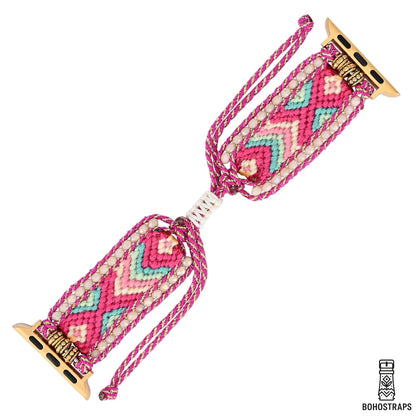 Sunset Bloom Woven Apple Watch Strap
