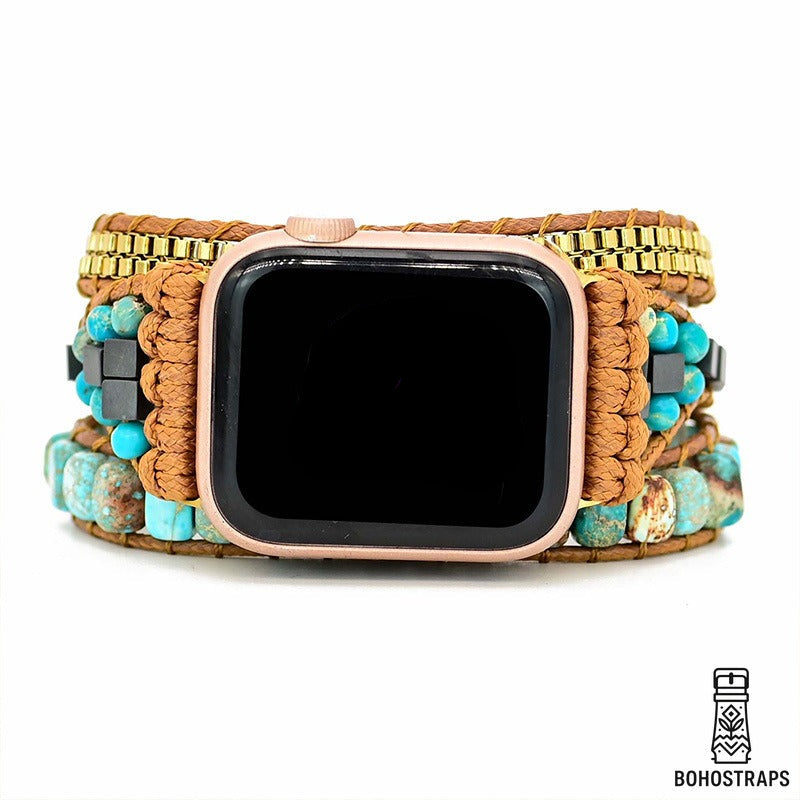 Turquoise Calming Energy Apple Watch Strap