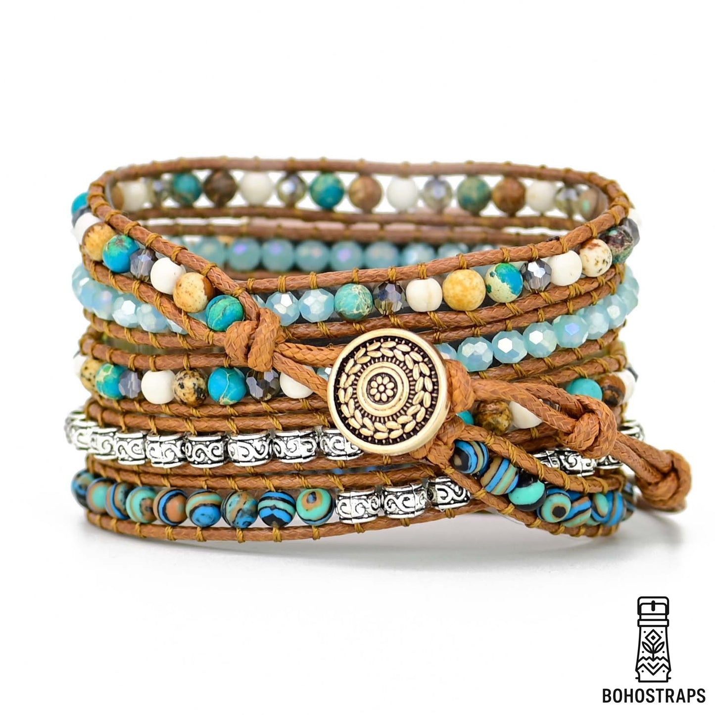 Twisted Ocean Jasper Apple Watch Strap