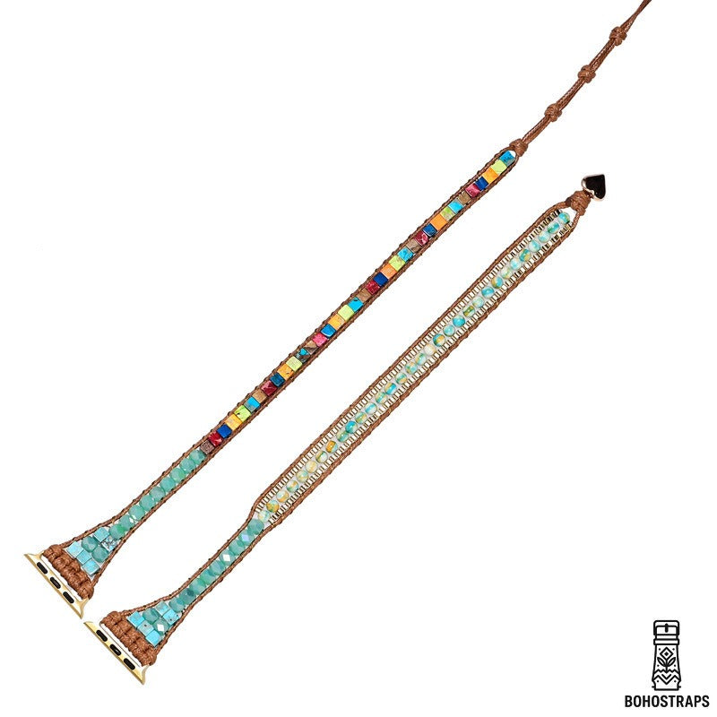 Radiant Earth Apple Watch Strap – Turquoise & Jasper