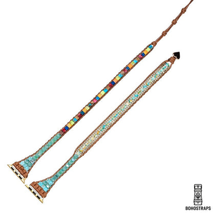 Radiant Earth Apple Watch Strap – Turquoise & Jasper