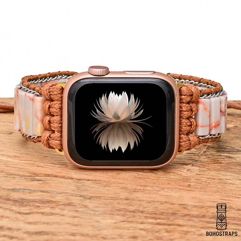 Delicate Imperial Jasper Apple Watch Strap